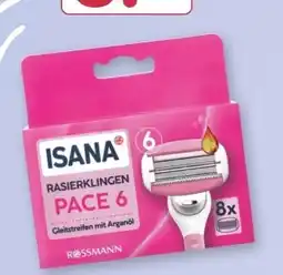 Rossmann Isana Pace 6 Rasierklingen Angebot