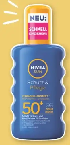 Rossmann Nivea Sun Schutz & Pflege Spray LSF 50+ Angebot