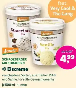 Biomarkt demeter SCHROZBERGER MILCHBAUERN Eiscreme Angebot