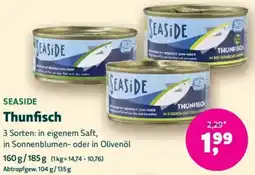 Biomarkt SEASIDE Thunfisch Angebot