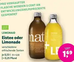 Biomarkt LEMONAID Eistee oder Limonade Angebot