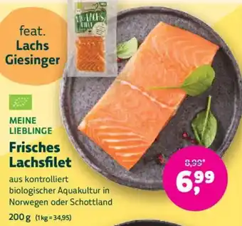 Biomarkt MEINE LIEBLINGE Frisches Lachsfilet Angebot