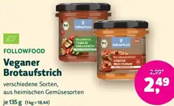 Biomarkt FOLLOWFOOD Veganer Brotaufstrich Angebot