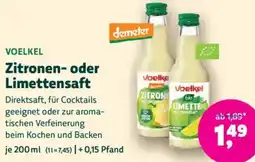 Biomarkt VOELKEL Zitronen oder Limettensaft Angebot