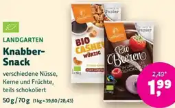 Biomarkt LANDGARTEN Knabber Snack Angebot