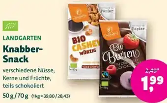 Biomarkt LANDGARTEN Knabber Snack Angebot