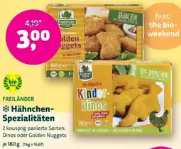 Biomarkt FREILÄNDER Hähnchen Spezialitäten Angebot