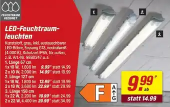 toom Baumarkt LED-Feuchtraumleuchten Angebot