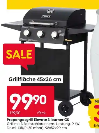 Rusta Propangasgrill elevate 3-burner gs Angebot