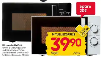 Rusta Mikrowelle mwo18 Angebot