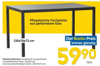 Rusta Glastisch monaco Angebot