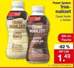 Zimmermann Power system trinkmahlzeit classic vanille oder classic chocolate Angebot
