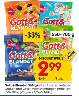 Rusta Malaco gott & blandat süßigkeiten Angebot