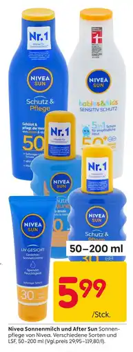 Rusta Nivea nivea sonnenmilch und after sun Angebot