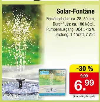 Zimmermann Kynast solar-fontäne Angebot