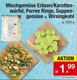 Zimmermann Mischgemüse erbsen/karottenwürfel, porree ringe, suppengemüse o. wirsingkohl Angebot