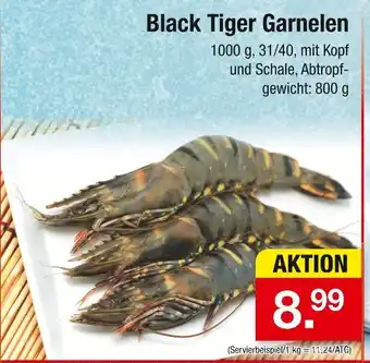 Zimmermann Black tiger garnelen Angebot