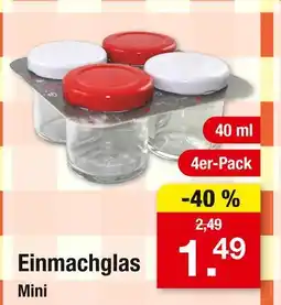 Zimmermann Einmachglas mini Angebot
