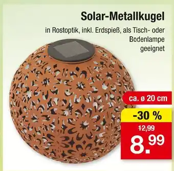 Zimmermann Solar-metallkugel Angebot