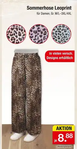 Zimmermann Sommerhose leoprint Angebot