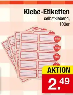 Zimmermann Weck klebe-etiketten Angebot