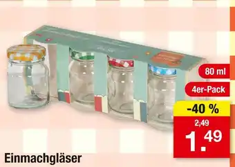 Zimmermann Einmachgläser Angebot
