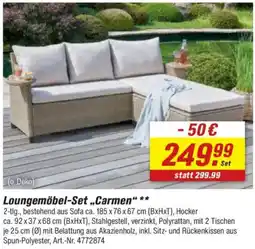 toom Baumarkt Loungemöbel-Set „Carmen" Angebot