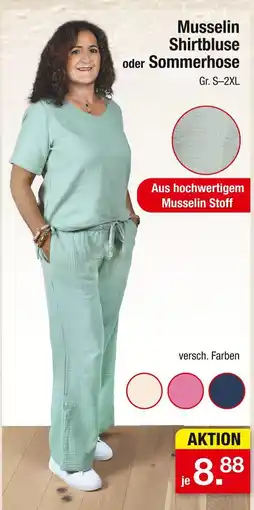 Zimmermann Musselin shirtbluse oder sommerhose Angebot