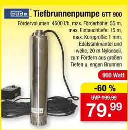 Zimmermann Güde tiefbrunnenpumpe gtt 900 Angebot
