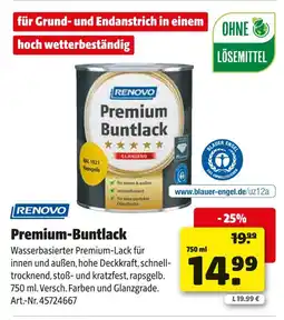 Hagebau Renovo premium-buntlack Angebot
