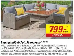 toom Baumarkt Loungemöbel-Set „Francesca" Angebot