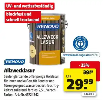 Hagebau Renovo allzwecklasur Angebot