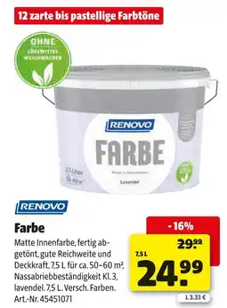 Hagebau Renovo farbe Angebot