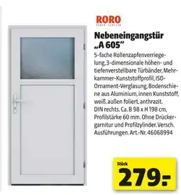 Hagebau Roro nebeneingangstür „a 605“ Angebot
