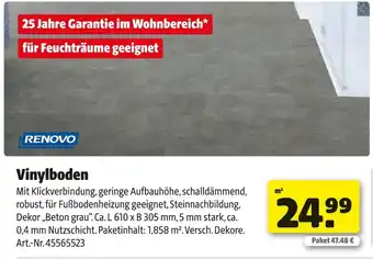 Hagebau Renovo vinylboden Angebot