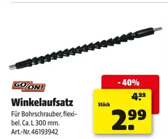 Hagebau Go/on! winkelaufsatz Angebot