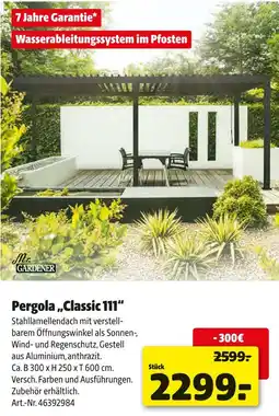 Hagebau Mr. gardener pergola „classic 111“ Angebot