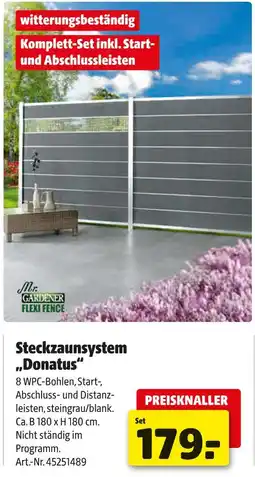 Hagebau Mr. gardener steckzaunsystem donatus Angebot