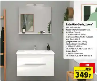 Hagebau Badmöbel-serie loom Angebot