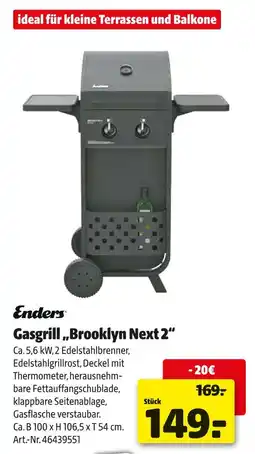 Hagebau Enders gasgrill „brooklyn next 2“ Angebot