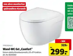 Hagebau Pressalit wand-wc-set „comfort“ Angebot