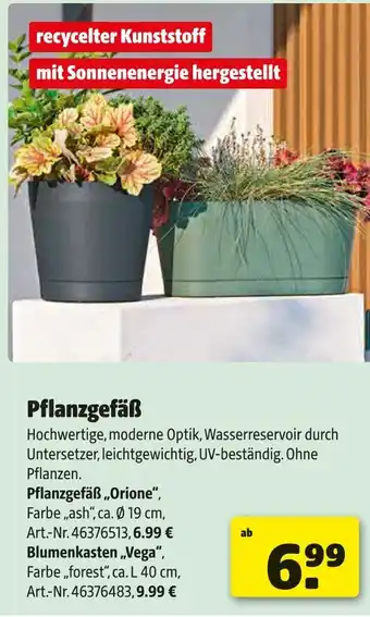 Hagebau Pflanzgefäß „orione“ Angebot