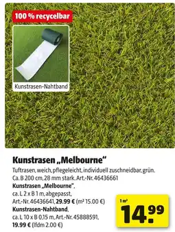 Hagebau Kunstrasen „melbourne“ Angebot