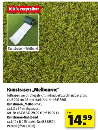 Hagebau Kunstrasen „melbourne“ Angebot