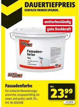 Hagebau Go/on! fassadenfarbe Angebot