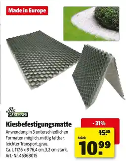 Hagebau Mr. gardener kiesbefestigungsmatte Angebot