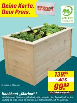 toom Baumarkt Hochbeet ,,Marina" Angebot