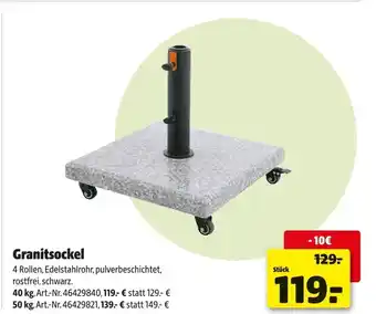 Hagebau Granitsockel Angebot