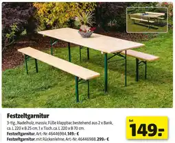 Hagebau Festzeltgarnitur Angebot