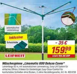 toom Baumarkt LEIFHEIT Wäschespinne ,,Linomatic 600 Deluxe Cover" Angebot